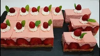 CAKE - CAKES with strawberries without baking (cakes without baking with strawberries)