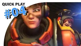 [Overwatch] - LOVE THE DELETE COMBO - Quick Play w/ Brigitte on Gibraltar (Attack)#04