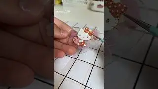 Делаю брелок с Hello Kitty💓#keychain #diy