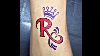 Capital letter R tattoos on hand || letter r tattoo || #rtkarts