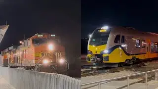 BNSF 5655 + Dart Silver Line - Carrollton, TX (November 21, 2025) #bnsf 