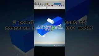3 points Bending test of concrete beam Using CDP model in abaqus #abaqus #delamination #prestressing