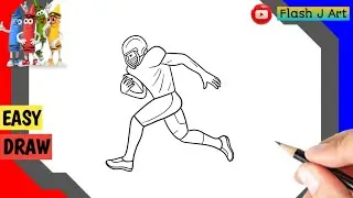How to Draw a Rugby Player 🏉 | Easy Sports Drawing Tutorial