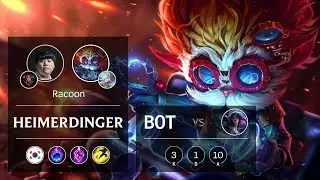 Heimerdinger Bot vs Kai'Sa - KR Grandmaster Patch 9.10
