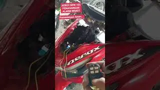 AEROX NEW 155 PEMASANGAN ALARM REMOT & STATER JARAK JAUH #alarmremotpanom#alarmremotuniversal#alarm