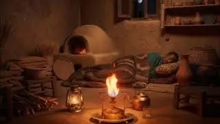 ​صوت بابور الجاز وضوضاء بيضاء ريفيه للنوم العميق والراحة 2 | Kerosene Stove ASMR White Noise
