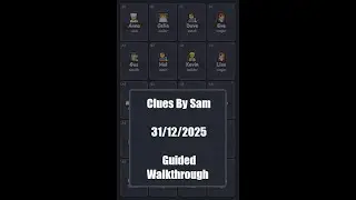 Clues By Sam 31/12/2025 Walkthrough