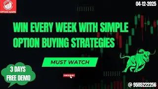 WIN Every Week with Simple Option Buying Strategies 📈📊