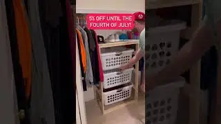 Website exclusive! www.Smithandsonwoodworking.com #laundrytower #laundry #laundrybasket #storage