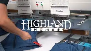 Embroidering North Face Vests for Highland Homes