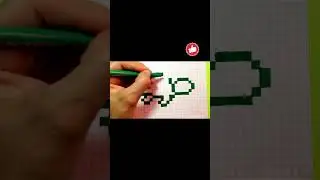 How to Draw a Kawaii Sea Turtle by Cells &hearts; Pixel art SL #draw #kawaii #sea #turtle #pixel #art