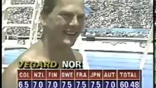 Olympics - 1984 - L A Games - Diving - Mens 10m Platform Finals - Dive 10 - NOR Jon Grunde Vegard
