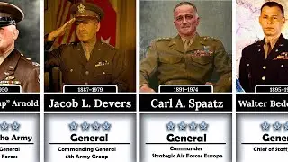 The REAL 50 Highest Ranking US Army Generals of WWII Revealed 1941-1945