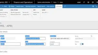 Change a person on User #MSDyn365FO