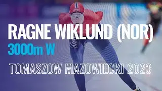 Ragne WIKLUND (NOR) | Winner | 3000m W | Tomaszow Mazowiecki | #SpeedSkating