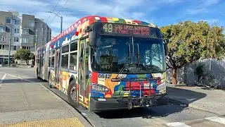 Full Route! San Francisco Municipal Railway: 2017 New Flyer Xcelsior XDE60 #6642 on 49 V/M 