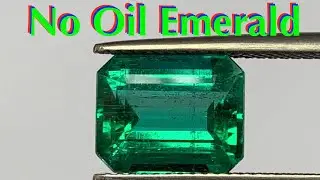 Rare Natural No Oil Emerald Octagon - Vivid Green - 4 Carats - by Gandhi Enterprises