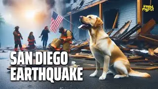 San Diego Earthquake Hero Dog Saves Dozens | California Earthquake 2025 Story