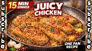 How To Make Easy Garlic Butter Chicken | 15 Minute One Pan Dinner Recipe #LearnBengaliRecipe
