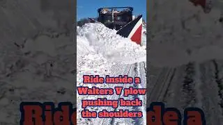 #ride #inside #walters #snow #fighter V #plow #plowing #the #shoulder #back #detroit #diesel #power