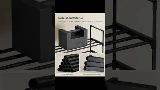 SONGMICS Shoe Rack, 2-Tier Shoe Organizer, Metal Storage Shelf