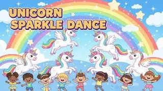 Unicorn Sparkle Dance 🦄✨💃 | Fun Dance & Learning Song for Kids | Happy Tales & Tunes