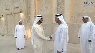 محمد بن راشد يستقبل هزاع بن زايد