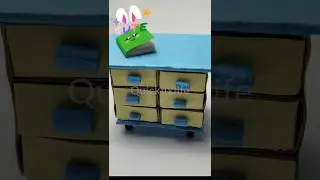 DIY mini drawer with matchbox || How to make miniature drawer from matchbox #shorts #viral #ytshorts