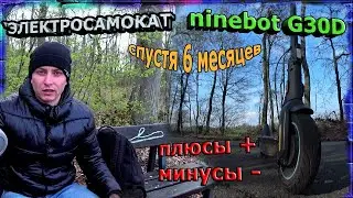 электросамокат ninebot G30D | отзыв после 6 месяцев владения