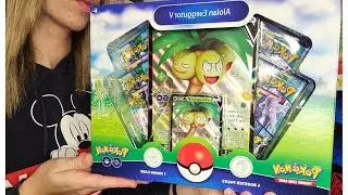 💛Opening Pokemon Cards ✂️- Pokemon Go Alolan Exeggutor V Collection Box 4 Booster Pack