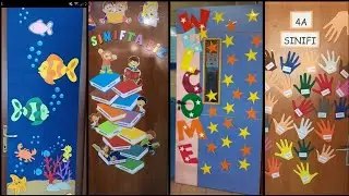 School decoration idea/Classroom door decoration idea/Summer door decoration design/Library door