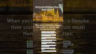 Pro Tips for Danube River Cruise in Budapest | Things to do in Budapest 🇭🇺 | Budapest Travel Guide
