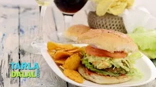Vegetable Burgers, Veg Burger by Tarla Dalal