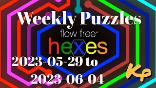 Flow Free Hexes - Weekly Puzzles - Amoeba Challenge - 2023-05-29 to 06-04 - May 29 to June 4th 2023