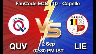 🔴QUV vs STL Live T10 Capelle 2021 | STL vs QUV Live Score QUV vs STL Netherlands T10 Live QUV vs LIE