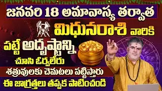 మిథునరాశి వారికి అదృష్టం కలిసి వస్తుంది |Mithuna Rasi Phalalu January | Gemini Horoscope | 9MaxTv