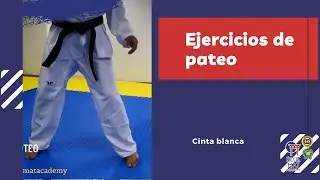 Ejercicio de pateo Cinta Blanca Taekwondo #BlueMatAcademy
