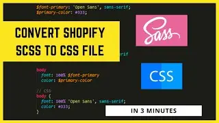 How To Convert .scss and .scss.liquid Files to .css and .css.liquid Files | Covert SCSS to CSS