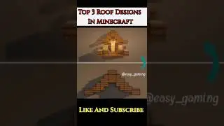 Top 3 Roof Designs In Minecraft 🏠