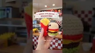 Это нужно связать крючком ко Дню святого Валентина | Гамбургер с картошкой фри #valentinesdaycroc...