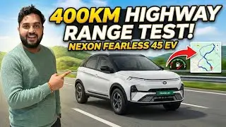 Tata Nexon Fearless 45 EV Highway Range Test | 100% to 0% Real World Review