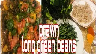 Prawn long green beans