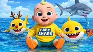 📌 Baby Shark Do Do 🦈🎵 | Cute Babies Learn Fun 🧸 | Baby Bubbles