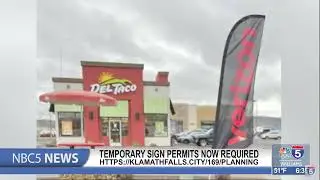 Temporary sign permits now required in city of Klamath Falls