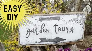 Create a DIY Garden Sign Without Cricut or Stencils | Personalize Your Garden