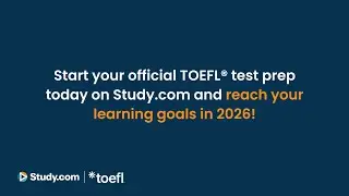 Start your Official TOEFL&reg; Test Prep today on Study.com