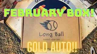 The Long Ball Box! Baseball Card Subscription Box! ** Gold Hit! **