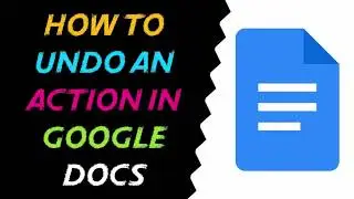 Shortcut to Undo an Action in Google Docs