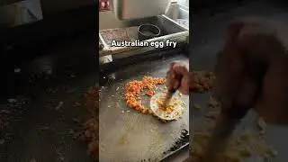 Australian egg fry #streetfood #asianfood #food