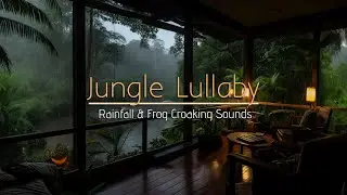 Rainfall & Frogs Sounds in the Jungle | Nature's Lullaby for Sleep, Study, Work, & Unwind